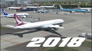 New Flight Simulator 2018  P3D v41 Seattle Airports X  Paine Field KPAE Extreme Realism [upl. by Ainat]