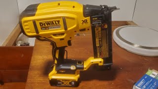 DeWalt 18 Ga Brad nailer quick review [upl. by Juan]