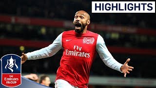 Henry scores on Arsenal return against Leeds  Arsenal vs Leeds  FA Cup Third Round 2012 [upl. by Saunders]