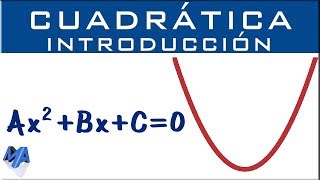 Ecuación cuadrática  Introducción [upl. by Lesirg]