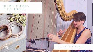 Here Comes the Bride  Richard Wagner  on harp [upl. by Jolie]