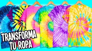 TRANSFORMA TU ROPA VIEJA A NUEVA ❤️TIÑE TUS PLAYERASREMERAS TIE DYE BATIK [upl. by Drusus678]