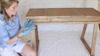 Creating a WhiteWashed Weathered Oak Finish [upl. by Essirahc]