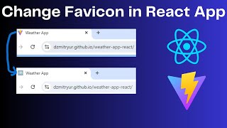 How to change default Favicon in a React App created with Vite [upl. by Nyrem]