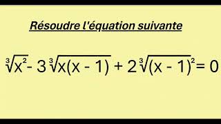 Math 2eme BAC scientifique  Equation racine énième  2 [upl. by Aikam]