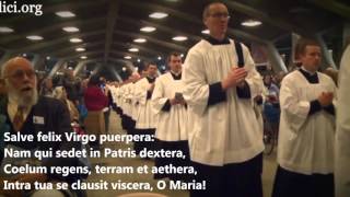 Salve Mater Misericordiae  Latin Traditional Roman Catholic song v2 [upl. by Nnaegroeg]