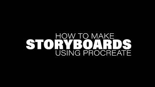 How to make STORYBOARDS using PROCREATE [upl. by Nahtaoj995]