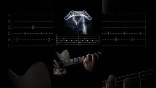 fade to black metallica guitar intro riff tabsfollow shorts guitartabs guitarlessons [upl. by Kirsch]