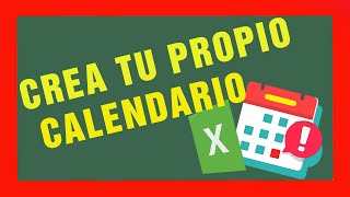 💹Como crear un CALENDARIO 📅 en Excel paso a paso2022 [upl. by Mart]