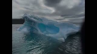 Iceberg Boat Tour by Locals Qarqortoq Greenland 30Aug24 [upl. by Ynnaffit]