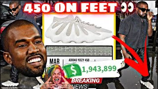 ADIDAS YEEZY 450 CLOUD WHITE ON FEETPRICE amp RELEASE DATE STOCKX [upl. by Lew149]