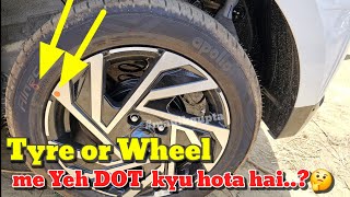 Red Dot on Tyre Side Wall amp Wheel Explained  hyundai i20 2024  new car buying guide 2024 [upl. by Eidoow6]