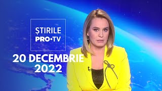 Știrile PRO TV  20 decembrie 2022 [upl. by Amelus]