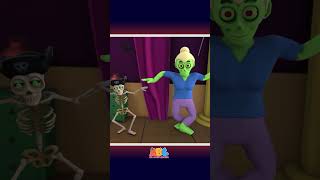 🧟tujuh zombie Di tempat tidur Ver 1 shorts halloween spooky kidssongs allbabieschannel [upl. by Enimrac]