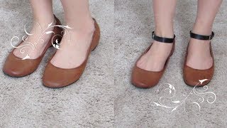 DIY Ankle Strap For Your Flats Heels [upl. by Vogel]