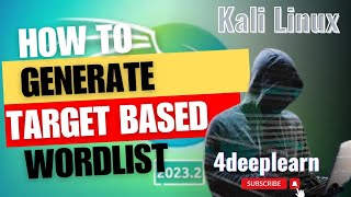 How To Generate Target Based Wordlist or password list in kali linux hindi  Cupp tool kalilinux [upl. by Crane]