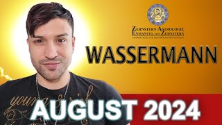 WASSERMANN MONATSHOROSKOP AUGUST 2024  ZEHNSTERN ASTROLOGIE [upl. by Gabey389]