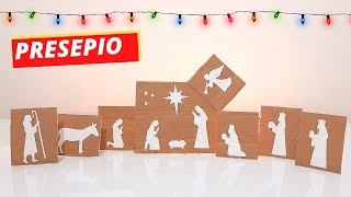 PRESEPIO DE NATAL I COMO FAZER PRESPIO DE NATAL I PRESEPIO FEITO DE PAPELÃO [upl. by Anelec919]