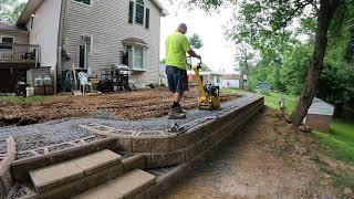 How to build a retaining wall on a slope [upl. by Melcher]