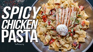 THE BEST SPICY CHICKEN PASTA  SAM THE COOKING GUY 4K [upl. by Callean]