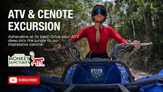 ATV amp Cenote Excursion ✅ Akumal Monkey Sanctuary [upl. by Hsak]