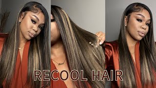 THE SILKIEST AFFORDABLE BALAYAGE HIGHT WIG😱Ft Recool hair [upl. by Veator]