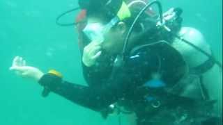 Rescue Diver panicking during training [upl. by Sonahpets912]