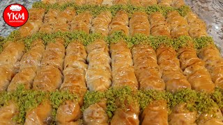 5 DAKİKADA ÇITIR ÇITIR HAZIR YUFKADAN BAKLAVA  BURMA BAKLAVA TARİFİ  KOLAY EV BAKLAVASI TARİFİ [upl. by Melodie]