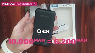 Powerbank 60 Ribuan Yang JUJUR  Netpac Power Bank 10 000 mAh  HOP Unboxing amp Review Video [upl. by Jd]