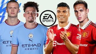 FIFA 22 HOW TO INSTALL THE LATEST 202223 SQUADS WITH FIFA 23 RATINGS MAN CITY VS MAN UNITED [upl. by Nevag560]