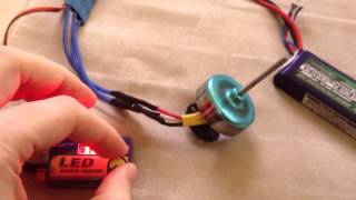 Using a Servo tester to control a brushless motor [upl. by Syned]