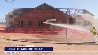 Demolition begins on Dallas building deemed one of the most contaminated sites in the US [upl. by Carmencita]