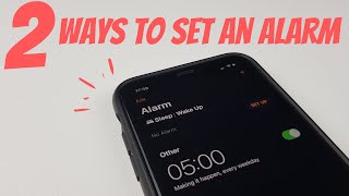 How To Set An Alarm on iPhone 2021 [upl. by Beitnes]