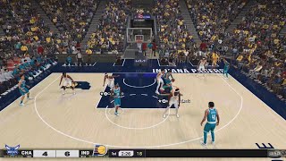 Charlotte Hornets vs Indiana Pacers play now online NBA 2K 25 [upl. by Elazaro86]