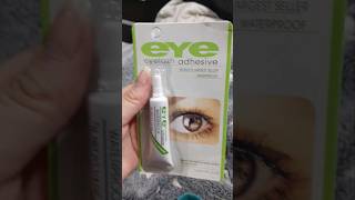 Reseña Eye eyelash adhesive waterproof Probando pegamento para pestañas [upl. by Tloc]