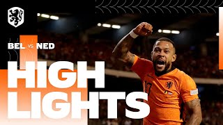 𝐁𝐈𝐆 𝐖𝐈𝐍 🔥🇳🇱  Highlights België  Nederland 362022 Nations League [upl. by Aidiruy]