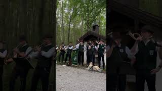 Die Jagdhornbläser Fürstenfeldbruck spielen quotNach froher Jagdquot an der Waldkapelle in Jesenwang 2024 [upl. by Nathanial]