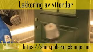 Lakkering av ytterdør [upl. by Javler]