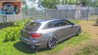 2018 Audi RS4 Avant  Forza Horizon 5 Logitech G29 Gameplay [upl. by Edak]