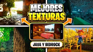 👉Top 5 MEJORES TEXTURE PACKS para MINECRAFT 1202  JAVA y BEDROCK  TEXTURAS MINECRAFT PE 12041 [upl. by Ailimat]