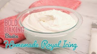 Easy Royal Icing for Cake Decorating  Gemmas Bold Baking Basics [upl. by Oribelle]