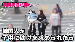 【韓国ドッキリ】「横断歩道が怖いから抱っこして」知らない子供に頼まれた人々の反応【ほのぼの】 [upl. by Koren]