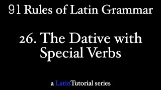 Rule 26 Dative with Special Verbs [upl. by Uriel565]