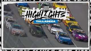 Wild fourwide racing for the lead during Stage 1 at Talladega  NASCAR [upl. by Yerfdog722]