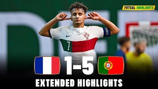 Portugal vs France  Highlights  U19 Euro Futsal 04092023 [upl. by Chesnut894]