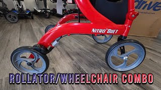 Nitro Duet 2in1 Rollator amp Wheelchair [upl. by Ahsinit]