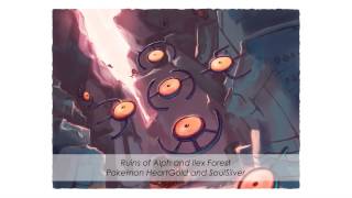 Pokemon Ruins of AlphIlex Forest Remix HGSS [upl. by Ahsitneuq]