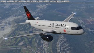 XPlane 11  Air Canada A319  CYVR ✈ CYLW  Orbx Kelowna  VATSIM [upl. by Eah989]