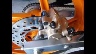 Rear brake caliper removal 201114 Honda CBR125R [upl. by Harv]