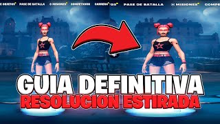 🔧 GUIA DEFINITIVA NUEVA RESOLUCIÓN ESTIRADA PARA FORTNITE 😲  1000 FPS 0 DELAY ✅ [upl. by Kissee52]